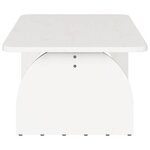 vidaXL Table basse Blanc 80 x 50 x 31 cm Bois massif en pin
