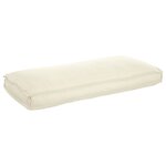 vidaXL Coussin Crème 120 x 50 x 12 cm Tissu Oxford