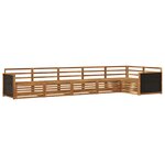 vidaXL Ensemble de canapés d'extérieur 6 Pièces Naturel