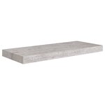 vidaXL Étagères murales flottantes 4 Pièces gris béton 60x23 5x3 8 cm MDF