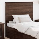 vidaXL Tête de lit Chêne brun 80 cm Bois d'ingénierie
