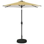 vidaXL Parasol de jardin avec lumières LED et base 230 x 230 cm