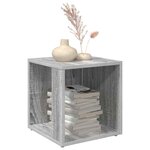 vidaXL Tables d'appoint 33 x 33 x 34 cm Engineered Wood Sonoma gris