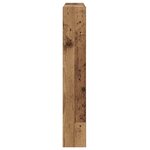 vidaXL Cabinet de Tête de Lit avec LED Bois ancien 120 x 17 x 102 cm
