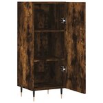 vidaXL Buffet Chêne fumé 34 5x34x90 cm Bois d'ingénierie