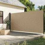 vidaXL Auvent latéral rétractable beige 220x300 cm