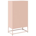 vidaXL Buffet haut rose 68x39x123 cm acier