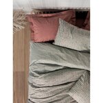 Parure de lit - housse de couette 220 x 240 + 2 taies d'oreiller 60 x 60 coton renforcé - Rouge