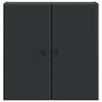 vidaXL Armoire Murale 59 x 31 x 60 cm Bois d'ingénierie Noir