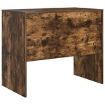 vidaXL Bureau d'écriture Chêne fumé Panneau de particules 100 x 50 x 76 cm