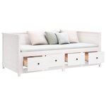 vidaXL Lit de jour sans matelas blanc 80x200 cm bois de pin massif