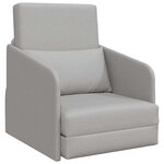 vidaXL Canapé-Lit Gris nuage 65 x 80 x 83 cm tissu