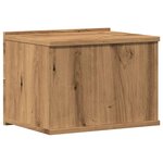 vidaXL Tables de chevet murales 2 Pièces chêne artisanal 40x32x30 cm