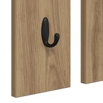 vidaXL Porte-manteau mural chêne artisanal 84 x 10 x 80 cm