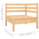 Salon de jardin meuble d'extérieur ensemble de mobilier 13 pièces bois de pin massif 02_0015803