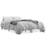 vidaXL Cadre de lit sans matelas sonoma gris 120x200 cm
