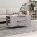 vidaXL Table basse sonoma gris 102x44 5x50 cm bois d'ingénierie