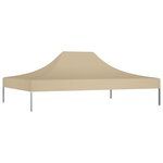 vidaXL Toit de tente de réception 4 5x3 m Beige 270 g/m²