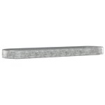 vidaXL Lit surélevé de jardin Acier galvanisé Argenté