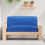 vidaXL Coussin pour assise de palette Bleu royal 120 x 80 x 12 cm