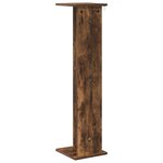 vidaXL Support de Plante Chêne fumé 25 x 25 5 x 100 5 cm