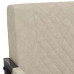 vidaXL Fauteuil Gris clair Similicuir