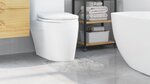 Tapis de bain U-Shaped Gris 50x50 cm Polypropylène Antidérapant