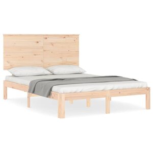 vidaXL Cadre de lit sans matelas 140x190 cm bois de pin massif
