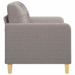 vidaXL Canapé à 2 places Taupe 120 cm Tissu