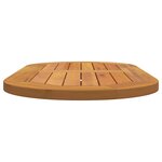 vidaXL Plateau de table Huile Naturelle 80 x 40 x 2 cm