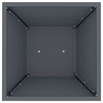 vidaXL Jardinière à pilier 2 Pièces Anthracite 35 x 35 x 73 cm Acier