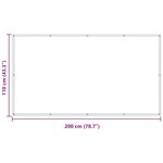 vidaXL Écran de balcon Bordeaux 110 x 200 cm Tissu Oxford