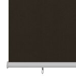 vidaXL Store roulant d'extérieur 200x230 cm Marron PEHD
