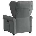 vidaXL Fauteuil de massage inclinable Gris foncé Tissu