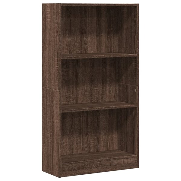 vidaXL Bibliothèque chêne marron 60x24x109 cm bois d'ingénierie