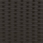 vidaXL Chaise longue avec coussins noir résine tressée