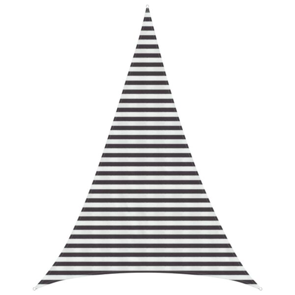 vidaXL Voile d'ombre 4 x 5 x 5 m HDPE Triangulaire Anthracite et blanc