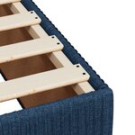 vidaXL Sommier à lattes de lit avec matelas Bleu 180x200 cm Tissu