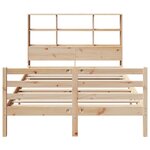 vidaXL Lit bibliothèque sans matelas 120x190 cm bois de pin massif