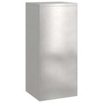 vidaXL Supports pour plantes 2 Pièces Argent 24 x 24 x 55 cm