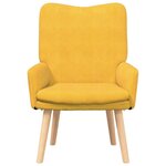 vidaXL Fauteuil relaxant Jaune clair 63 x 67 x 94 cm tissu