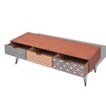 vidaXL Meuble TV avec 3 tiroirs 120x40x36 cm marron