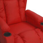 vidaXL Fauteuil inclinable électrique Rouge bordeaux Similicuir