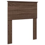 vidaXL Tête de lit avec tête de lit Chêne brun 75 cm Bois d'ingénierie
