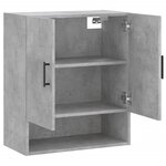 vidaXL Armoire murale gris béton 60x31x70 cm bois d'ingénierie