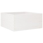 vidaXL Jardinière blanc 100x100x46 cm bois de pin massif
