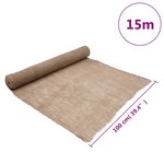 vidaXL Rouleau de jute 1x15 m 100 jute 200 g/m²