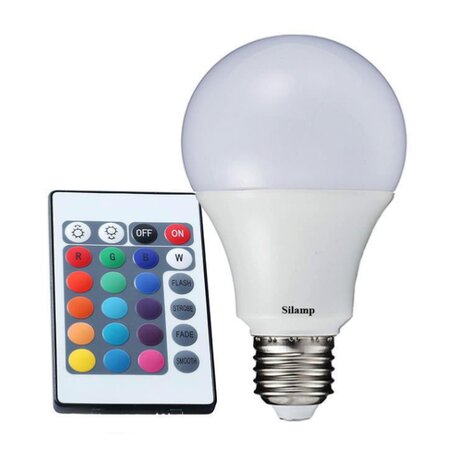 Ampoule e27 led 5w 220v rgb - silamp