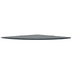 vidaXL Étagères d'angle 2 Pièces et supports chromés Verre Noir 35x35 cm