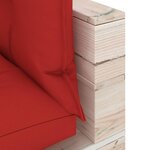 vidaXL Canapé d'angle palette de jardin avec coussins bois de pin